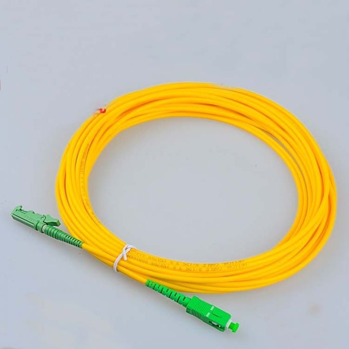 FTTH E2000 APC - สายแพทช์ไฟเบอร์ออปติก SC / APC, สายเคเบิลซิมเพล็กโหมดเดี่ยว