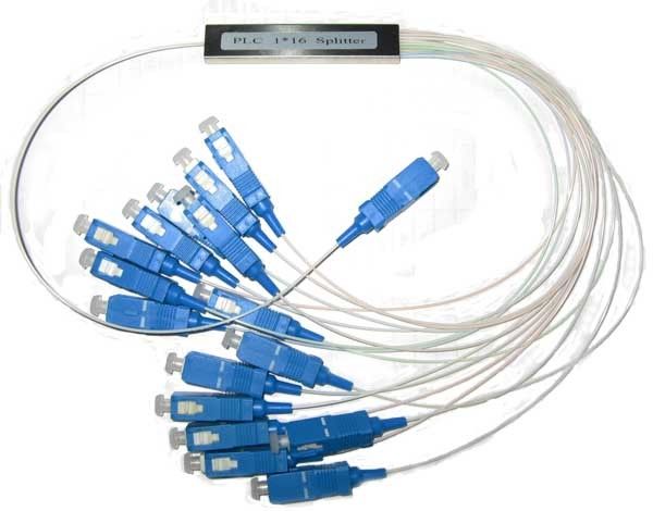 PLC แยกโหมดเดี่ยวใยแก้วนำแสง 1x64 พร้อมตัวเชื่อมต่อ SCC AP ขนาด900μM