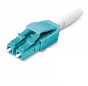LC OM3 Duplex Uniboot ขั้วต่อไฟเบอร์ออปติก RohS วัสดุ, สีน้ำ