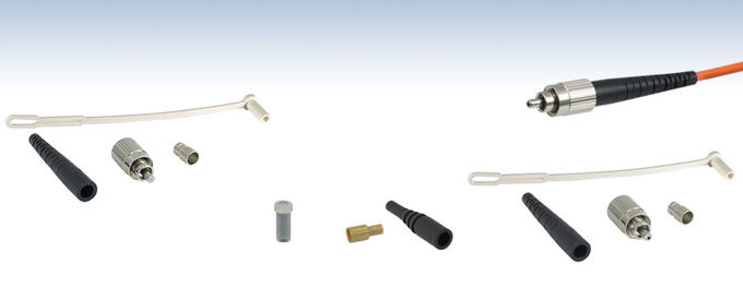 Singlemode Simplex ตัวเชื่อมต่อไฟเบอร์ออปติกเซนต์ 0.9 มม. 2.0 มม. 3.0 มม. สำหรับเครือข่ายท้องถิ่น