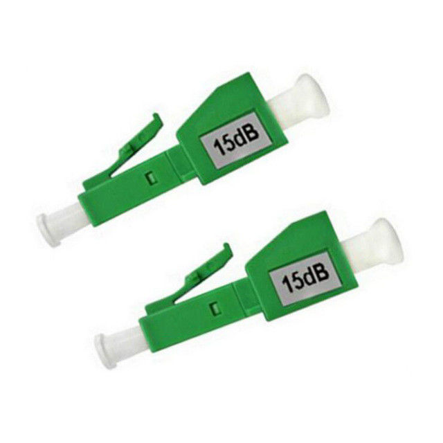 ปลั๊กชนิด LC / APC 4DB ลดทอนใยแก้วนำแสงวัสดุพลาสติกสำหรับระบบ CATV