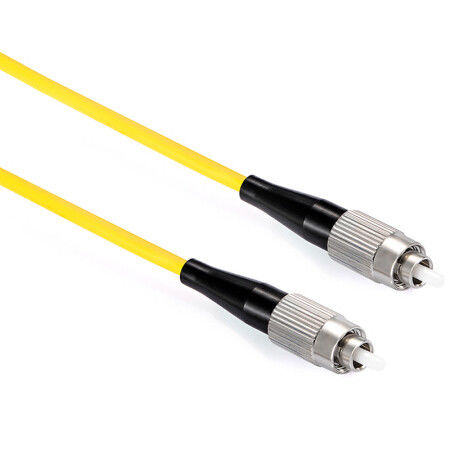 Singlemode Simplex สายเคเบิลไฟเบอร์ออปติก FC / UPC Round Wire