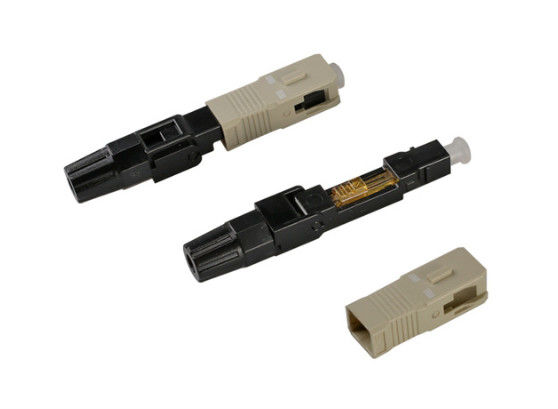 3.0 มม. SC / UPC เชื่อมต่อไฟเบอร์ออปติกมัลติโหมด Single-Core สำหรับเครือข่าย CATV