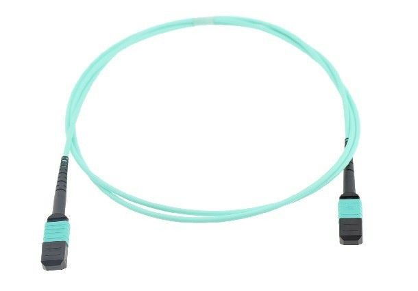 FC ถึง MPO Patch Cord Single Mode Splitter การสูญเสียการแทรกต่ำสีฟ้า