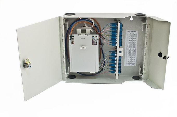1x16 S Plitter กล่องเลิกจ้างใยแก้วนำแสง SC UPC เชื่อมต่อสำหรับ CATV เครือข่าย