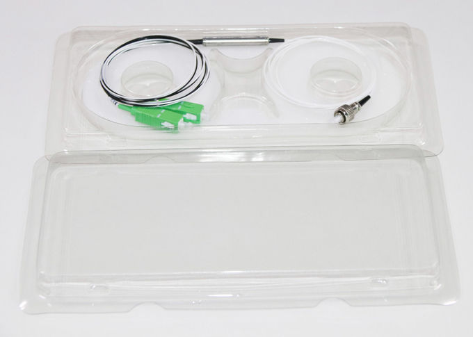 FWDM Tx 1550nm อุปกรณ์ CWDM 20dB แยกท่อโลหะสำหรับการตรวจสอบสาย