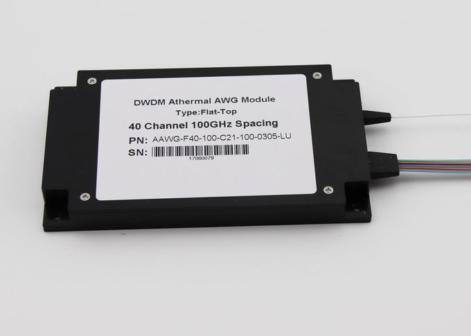 Max IL 5.0dB DWDM Multiplexer 40Ch AAWG ABS Box สำหรับ 5G Front Haul / Datacenter