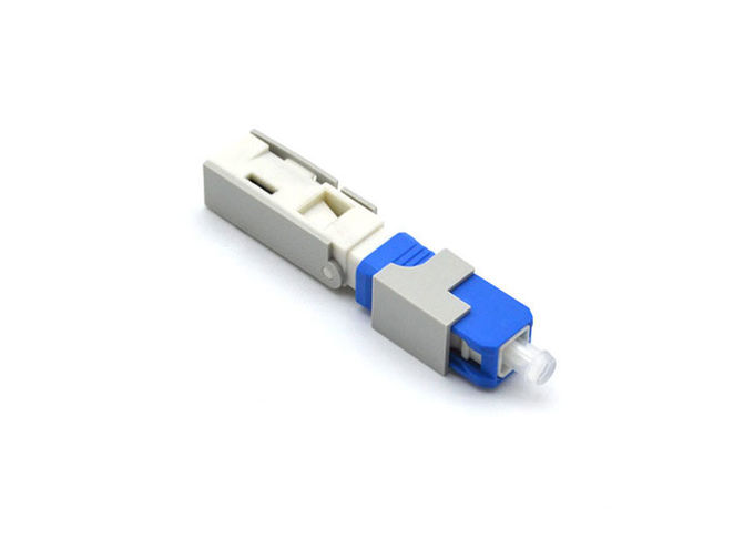 ตัวเชื่อมต่อไฟเบอร์ออปติกแบบหอยกาบ / สกรูสีเขียว 55 มม. สำหรับสายแบบหล่น FTTH