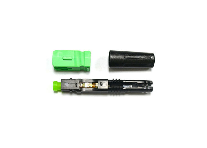 FTTH Drop Cable สายไฟเบอร์ออปติกคอนเนคเตอร์ 50 มม. แบบก่อนทำเงาบนไซต์