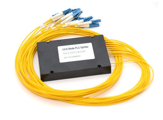ประเทศจีน ตัวแยก PLC Lc / Upc ไฟเบอร์ออปติก 1 X 16 PVC 1260 - 1650nm ความยาวคลื่น ผู้ผลิต