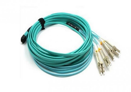 ประเทศจีน สายแพทช์ไฟเบอร์โหมดเดี่ยว OM3 8 แกน, สายแพทช์พีวีซี Sheath Simplex 10g ผู้ผลิต