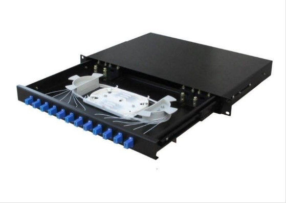 ประเทศจีน FTTB Lc ไฟเบอร์ Coupler สำหรับโทรคมนาคม 1U 12 พอร์ตใยแก้วนำแสงแยก Coupler ผู้ผลิต