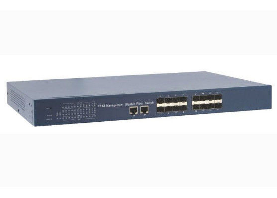 ประเทศจีน 1000M SFP Power Over Ethernet Switch, 1310nm Fiber Optic เป็น Ethernet Switch พร้อม 8K MAC ผู้ผลิต