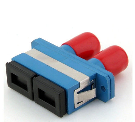 SC / PC ST / PC Fiber Optic Adapter สำหรับ FTTH เครือข่าย / LAN Ferrule End Face ผู้ผลิต