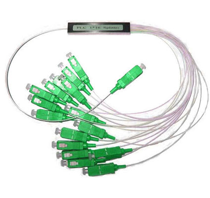 1 * 4/1 * 16/1 * 32 แยก PLC ไฟเบอร์ออปติกที่มี SC / APC เชื่อมต่อท่อเหล็ก Packaing ผู้ผลิต
