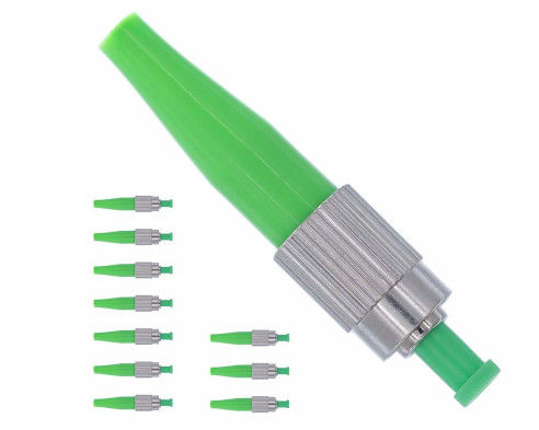ช่องเสียบสายไฟเบอร์ออปติก Quick APC 0.9mm ปลอกโลหะเซรามิก 850 - 1310nm ความยาวคลื่น ผู้ผลิต