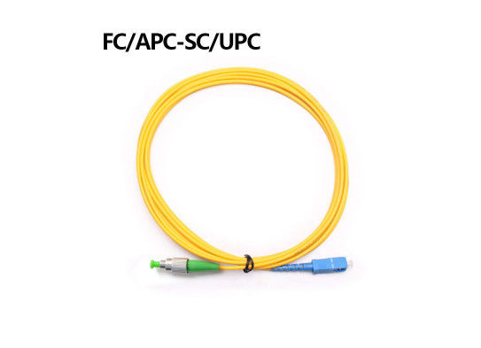 สาย PVC Duplex Patch 3 ม., สายแพทช์ไฟเบอร์ Sc To Lc - 40 - 85 ° C ช่วงอุณหภูมิการทำงาน ผู้ผลิต