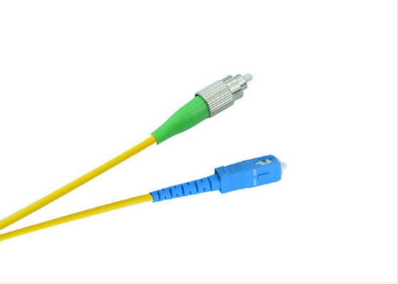 สาย PVC Duplex Patch 3 ม., สายแพทช์ไฟเบอร์ Sc To Lc - 40 - 85 ° C ช่วงอุณหภูมิการทำงาน ผู้ผลิต