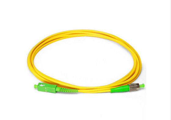 SC / APC ถึง FC / APC สายแพทช์ไฟเบอร์ออปติก Sc ถึง FC Sm Sx LSZH วัสดุ ผู้ผลิต