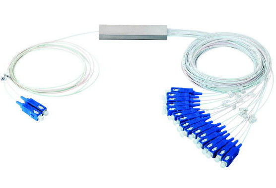 1x64 แยกแสงดิจิตอลแยกใยแก้วนำแสงแบบพาสซีฟที่มี900μM SC APC เชื่อมต่อ ผู้ผลิต