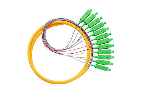 SM SX 0.9 มม. สายจัมเปอร์ผมเปีย, 12 แกนสั้นผมเปียที่มีพัดลมออกประเภทเสถียรภาพอุณหภูมิสูง ผู้ผลิต