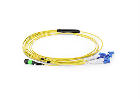 12 Core LC MTP / MPO Patch Cord ความยาวที่กำหนดเองสำหรับการติดตั้งในพื้นที่ ผู้ผลิต