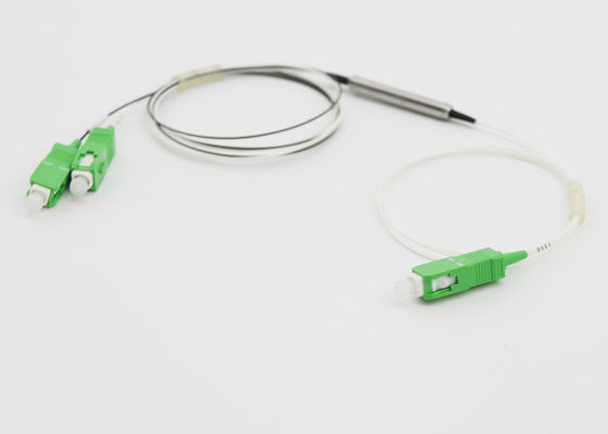 1 X 2 อุปกรณ์ DWDM, ท่อโลหะ 0.9 มิลลิเมตร G657A1 ไฟเบอร์ Multiplexer E Demultiplexer พร้อมช่องเสียบ SC / APC ผู้ผลิต