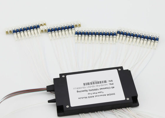 Max IL 5.0dB DWDM Mux Demux 40Ch AAWG ABS Box สำหรับ 5G Front Haul / Datacenter ผู้ผลิต