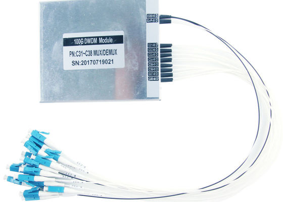 กล่อง DWDM Alu BOX Optical Mux Demux สำหรับการส่งบรอดแบนด์ความเร็ว 100GHz ITU Channel Spacing ผู้ผลิต
